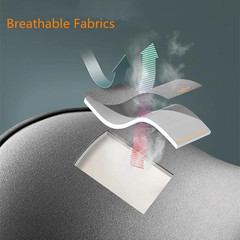 Comfortable Memory Foam Lumbar Cushion Back Support and Neck Pillow Headrest Kit