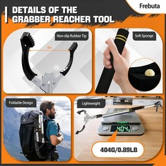 Grabber Reacher Tool Heavy Duty,53in Extra Long Trash Picker Upper Grabber for