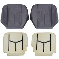 Dark Gray Replacement Cloth Seat Driver & Passenger Side Bottom & Foam Cushion