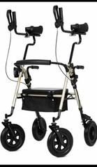 ELENKER All-Terrain Rollator Walker 10” Rubber Wheels Padded Seat HFK-9236T2 NEW
