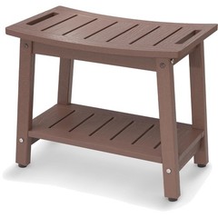 Espresso HDPE Shower Bench – Durable Waterproof Seat for Spa-Like Experience