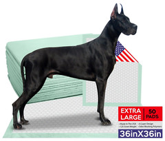 50 Ultra Heavy Disposable 36×36 Dog Puppy Training Wee Wee Pee Pads Underpads
