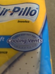 2 Dr Scholl’s Air-Pillo Insoles Ultra Soft w Cooling Vents Mens 7-13 Womens 5-10