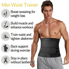 Waist Trimmer Belt Slimming Sweat Trainer Tummy Fat Burner Body Shaper Support