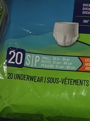 Prevail Per-Fit Daily Underwear Pull On Unisex SMALL PF511- 4 Bags 80 Total