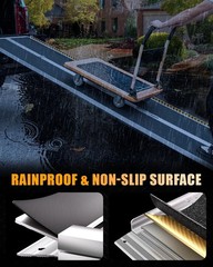 10 ft Wheelchair Ramp Aluminum Multi-Folding Scooter Mobility Portable 600 LB