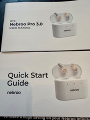 Nebroo Pron3.0 MD OTC In Ear Rechargable Hearing Aids In Box w/ Accessories