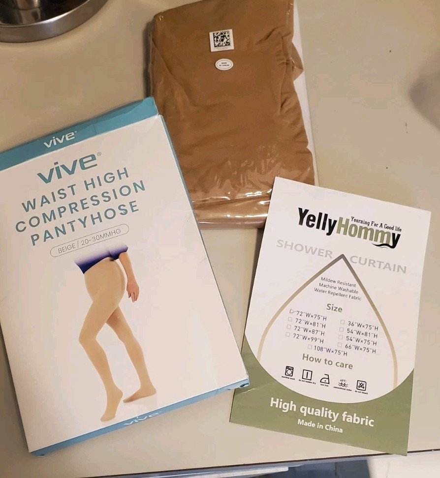 Vive Waist High Compression pantyhouse Beige/20/30MMHG