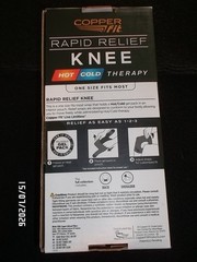 Copper Fit Rapid Relief Knee Adjustable – Hot/Cold Reusable Gel Pack. Stay Mobil