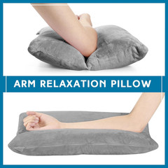 Arm Pillow for Adults Pain Relief Support Soft Rest Post-Surgery Grey 17×10