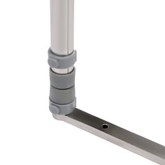 Adjustable 304 Stainless Steel Bed Rail Handrail With Rubber Grip Blue/Silver