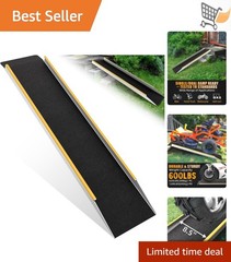 Aluminum Shed Ramp 60in Load Capacity 600 lbs for Motorcycle Bicycle Scooter