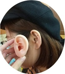 Soft Silicone Ear Model for Hearing aid 1:1 Human Ear Ear Model Simulation Di…