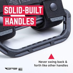 GPCA – Universal Grab Handles for Roll Bar 1–5.5 inches, 4 Pack, Jet Black