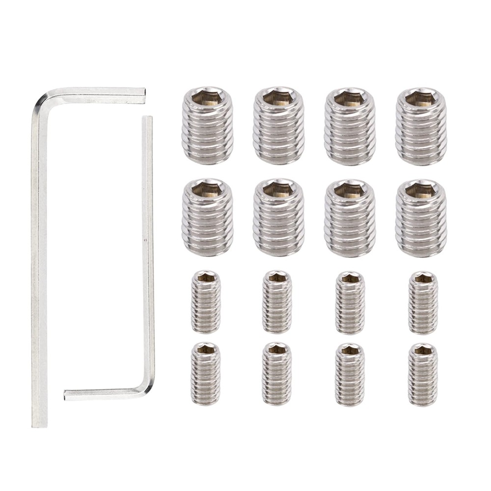 Penitue 18pcs Refrigerator Freezer Door 0.59 inches x 1.97 inches, Silver