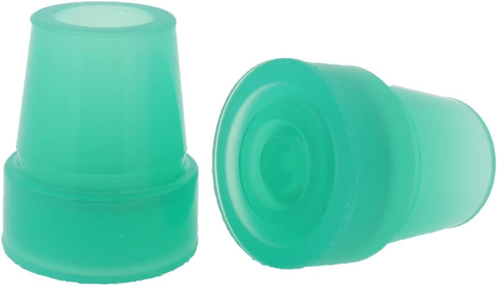 2 Pcs: 3/4″ (19Mm) Glow in the Dark Rubber Tips Ferrules for Walking Canes – Gre