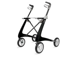 byACRE Carbon Ultralight Rollator Walker with Organizer Bag, Wide Track, 18.5″ x