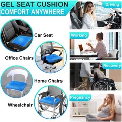 Gel Seat Cushion for Long-Lasting Comfort & Pain Relief
