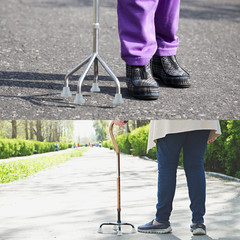 Quad Cane Tips (4-Pack) – Heavy Duty Rubber Cane Tip – Non-Slip Extreme Grip Rep