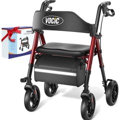 Walkers for Seniors, Z21 Rollator Walker with Seat Supports 350lb, 8″ Big Whe…