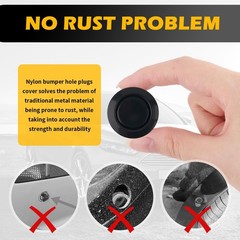 10PCS Car Bumper Hole Plugs for Parking Sensors, Radar Hole Plastic Covers