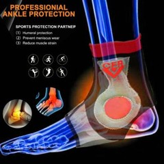 Ankle Brace Achilles Tendon Support Arch Foot Wrap Sleeves Jogging Tendinitis HG