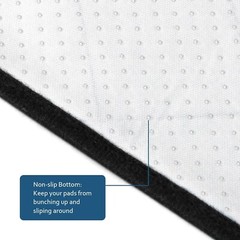 Waterproof Incontinence Chair Pads Quilted Seat Pads Cover 4 Pack 22″x21″ Black