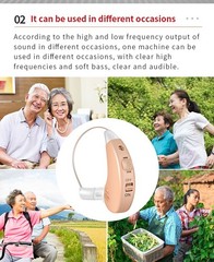 Jinghao Hearing Aids for Seniors: Rechargeable BTE Noise Cancelling Amplifier, P
