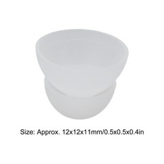10PCS Hearing Aid Domes 12mm/0.5in Double Layer Soft Silicone Washable Removable