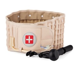 Air Traction Device for Lower Back w/ Hand Pump &Extension Pad Lumbar Spine