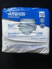 Attends Incontinence Pants Extra Heavy Absorbency L 44-58in White 18ct