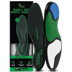 LUX Sports DualGrip Insoles Low M (Men 8-9.5 / WM 9.5-11), Multicolor