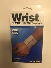 Flex Aid Wrist Support Wrap – Elastic Support with Loop – One Size