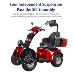 1000W 60V 4 Wheels Travel Mobility Scooter 20AH Battery Motor for Adult Senior