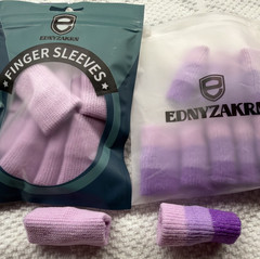 Finger Sleeves – 2 packages – NEW – Purple/Pink
