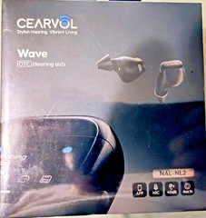 NEW SEALED Cearvol Wave OTC Hearing Aids Bluetooth Rechargeable AI Noise Reduce