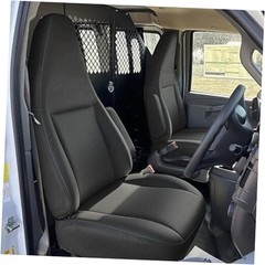 Custom 600D Heavy Duty Seat Covers for Chevy Express 2010-2025 Front black
