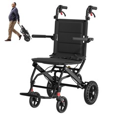 Portable Foldable Lightweight Transportablel Manual Wheelchair All Terrain 19lb