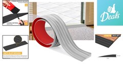 Durable Anti-Slip Rubber Threshold Ramp for Wheelchairs – 2” Wide x 3.3ft