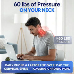 Forward Head Posture Corrector Neck Collar – Cervical Traction Brace for Text Ne