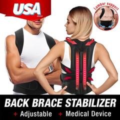 Full Back Brace Posture Corrector for Men and Women Upper and Lower Back Support