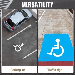 Handicap Stencil for Parking, 31.5×25.2in Reusable Parking Lot Template Handi