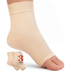 3 pares de calcetines de compresión para neuropatía del tobillo y el pie