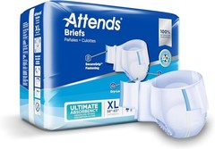 Case Pack Attends Adult Unisex Disposable Briefs (Please Read Description)