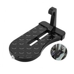 Car Door Step, Aluminum with 400lb Capacity, Anti-Slip Surface, Foldable for