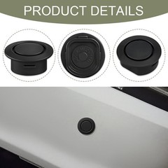 Car Rear Bumper Plug 10PCS Black Radar Hole Fit Front and Rear Sensor