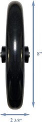 Smooth Rolling 8″ Wheelchair Caster Wheel – Perfect for Indoor & Outdoor Use