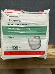 CardinalHealth Underwear 1455 Extra Heavy 14 Ct x 3PACKS (X-Large 48-66in)