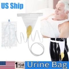US Portable Urine Leg Bag Collector Pee Catheter male Wearable men Urinal 1000ml