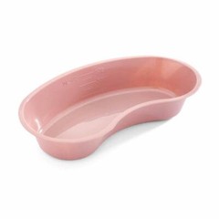 Garduated 500 ml Kidney Shaped Plastic Emesis Basins, Rose (Pack of 12)